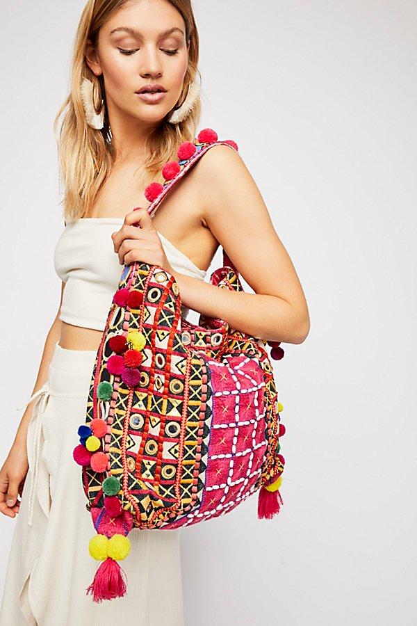 In Bloom Embroidered Hobo Bag By Free People